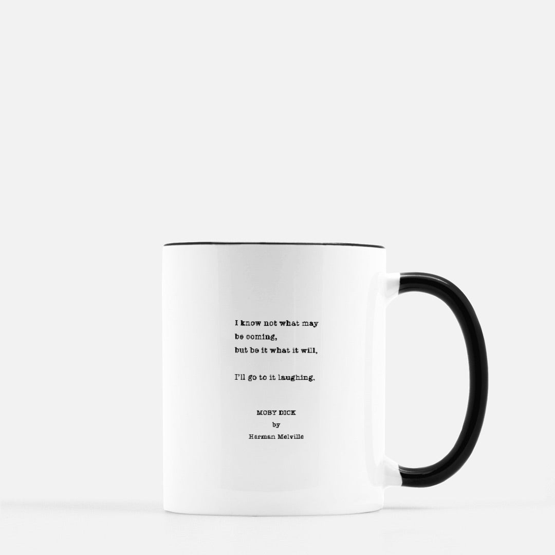 Moby Dick 11 oz Mug (Black + White)